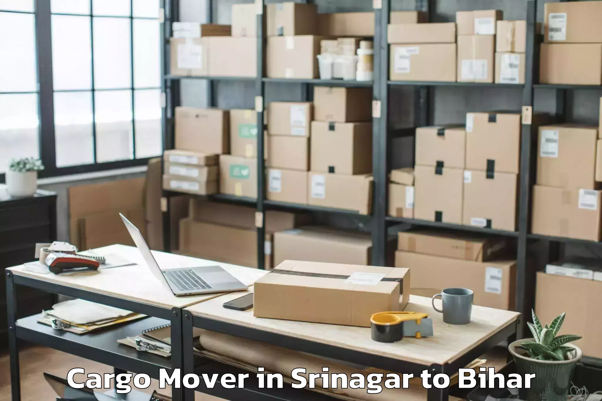 Book Srinagar to Lauria Nandangarh Cargo Mover Online